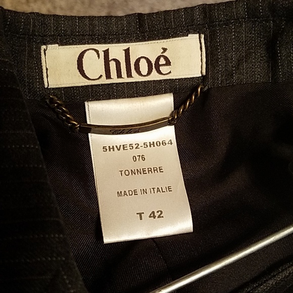 Authentic Chloe grey pinstripe pant suit - Picture 3 of 10